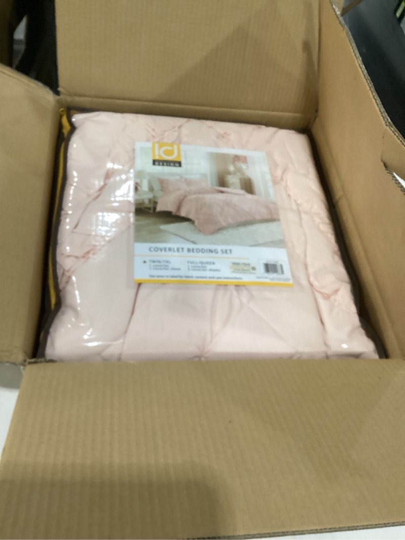 Intelligent design coverlet bedding set twin