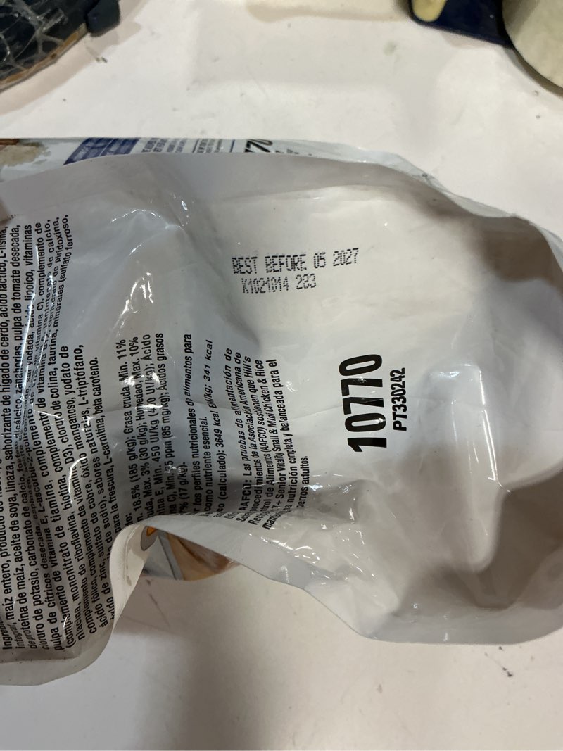 Condition photo showing New/Like New for  Best before: 05/2027 Hill's Science Diet Adult 7+ Senior Vitality Small & Mini Chicken & Rice Recipe Dry Dog Food 3.5 lbs.