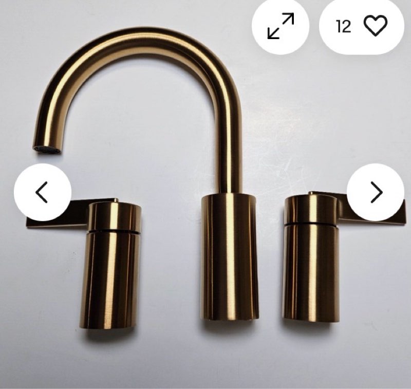Moen T6222BG Cia 1.2 GPM Widespread Bathroom Sink Faucet, Brushed Gold