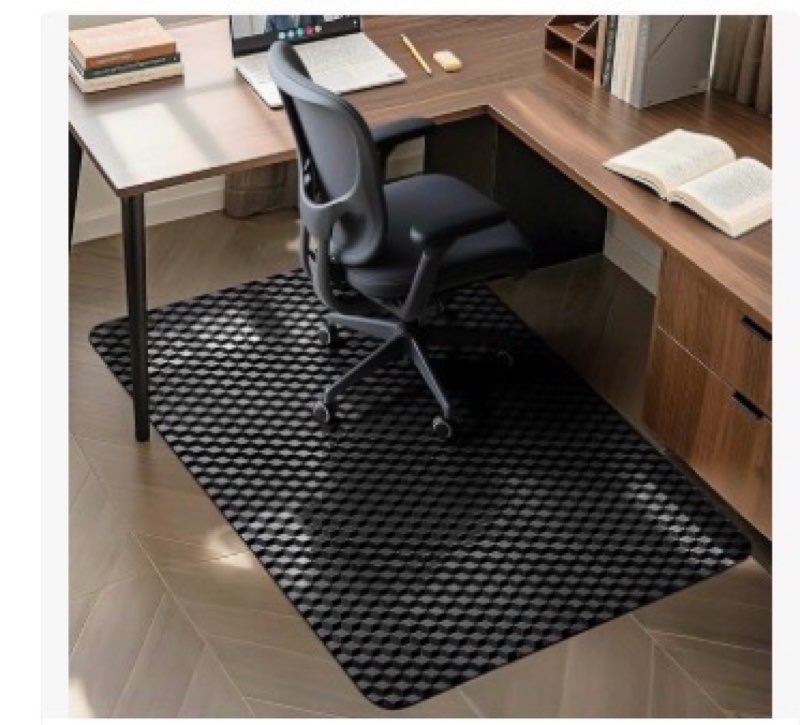 BesWin Office Chair Mat for Hard Floors, 48" x 30" Heavy Duty Computer Desk Chair Mats for Hardwood 