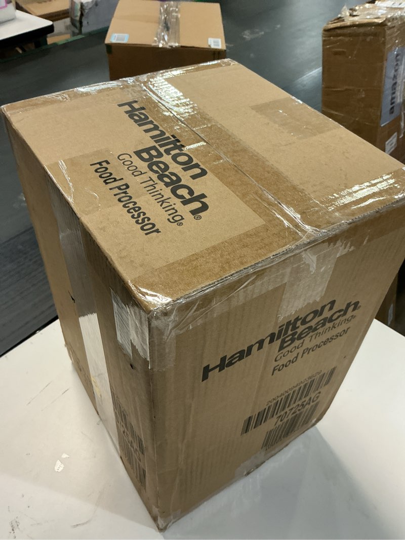 Condition photo showing New/Like New for Hamilton Beach 12-Cup Stack & Snap Food Processor & Vegetable Chopper  Black (70725A)