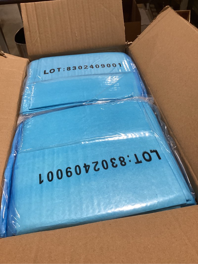 Condition photo showing New/Like New for Medline Disposable Chucks Pads, 23 x 36 inches (Pack of 150), Ultra-Light Absorbency Pee Pads for Surface Protection, Disposable Diaper Changing Pads for Baby, Puppy Pads for Dog Potty Training 23" x 36" (150 Count)