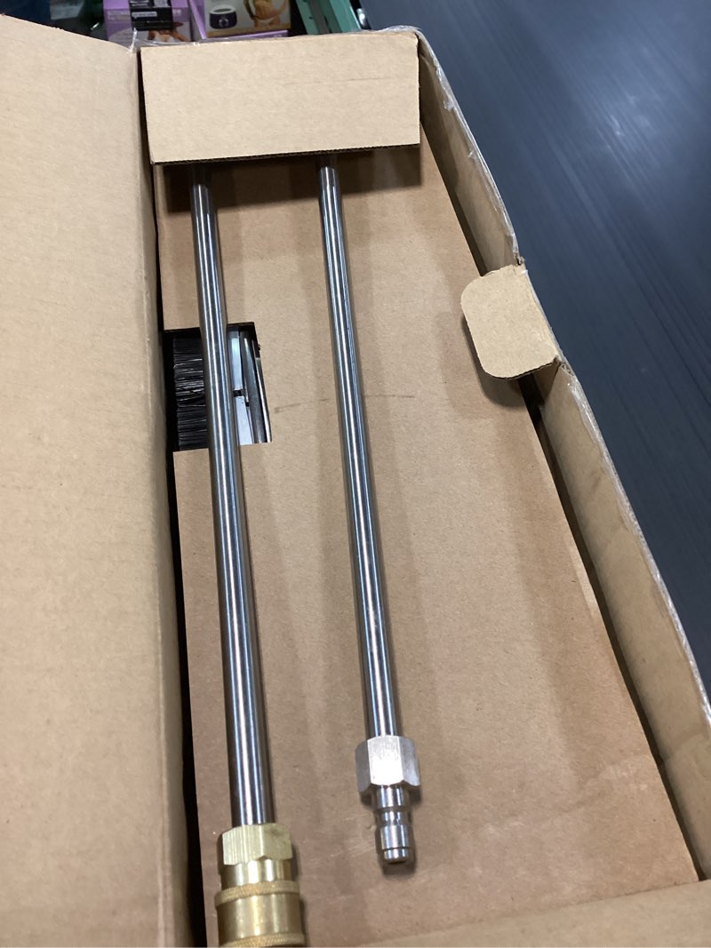 Condition photo showing Good Condition for Westinghouse Universal 16.5” Pressure Washer Surface Cleaner Attachment - Stainless Steel - 4400 Max PSI, 1/4” Connector - for Gas and Electric Pressure Washers 16.5" Stainless Steel Surface Cleaner