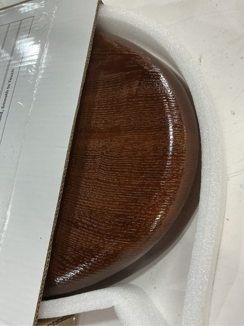 Condition photo showing Good Condition for angel shield durable wood veneer natural toilet seat metal hinged easy clean anti-scratch american standard(elongated,dark walnut) black wood elongated-18.5”