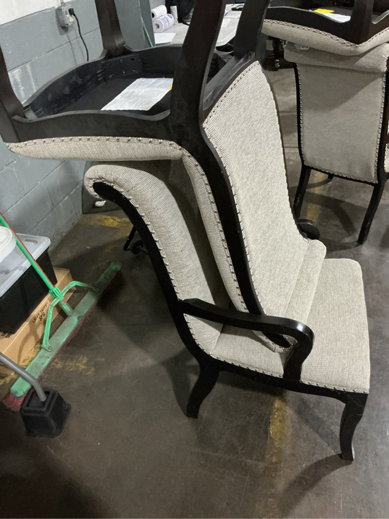 Condition photo showing As Is for maybe missing parts william's home furnishing cm3353sc-4pk ornette side chair, black