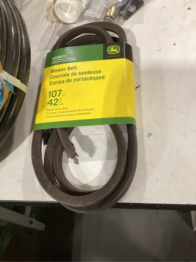 Condition photo showing As Is for john deere gx20072 42-in deck/drive belt for riding mower/tractors