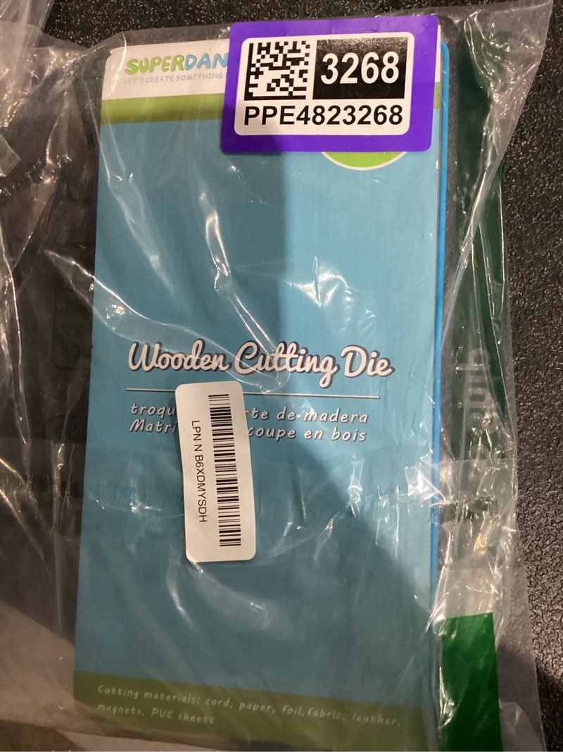 Condition photo showing Good Condition for SUPERDANT Name Card Leather Luggage Tag Cutting Die Airplane Suitcase Labels Cut Punch Plane Luggage Tag Cutting Machine Wood Dies for DIY Leather Crafts Office Card Holder