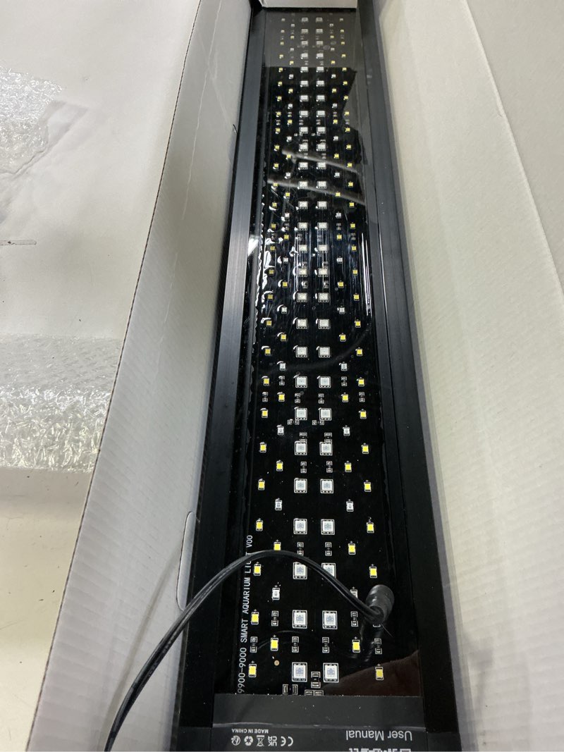Condition photo showing Good Condition for SEAOURA 24/7 LED Aquarium Light for 36-42 Inch Fish Tank, Auto On Off with Timer, 9 Colors, Adjustable Brightness, Daylight Moonlight Mode, Full Spectrum Fish Tank Light for Plants, 68W 68W for 36-42 inch tank