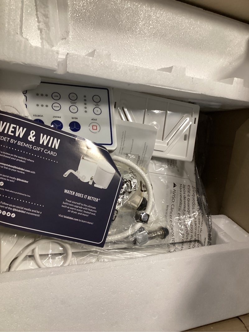 Condition photo showing Good Condition for bio bidet supreme bb-1000 white bidet toilet seat adjustable warm water  self cleaning  wireless remote control  posterior and feminine wash  electric bidet  easy diy installation (round)