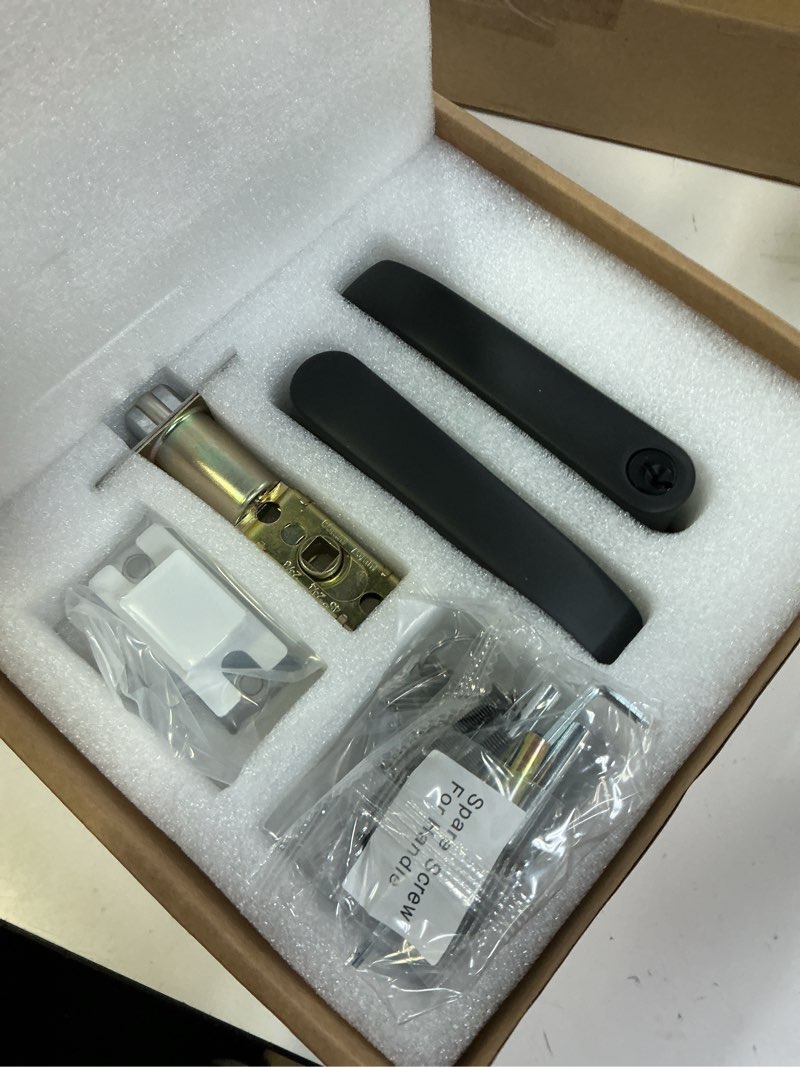 Condition photo showing New/Like New for smart door handle lock with keypad: yamiry fingerprint smart knob - keyless entry digital lock for front door - deadbolt with app - generate passcode remotely - diy installation