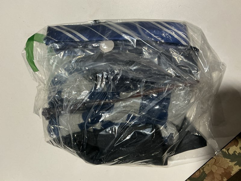 Condition photo showing As Is for Wizard Costume Cosplay Set, Wizard Cloak Robe for Adults Teens, Wizarding Halloween Costume Accessories for Party Blue X-Large