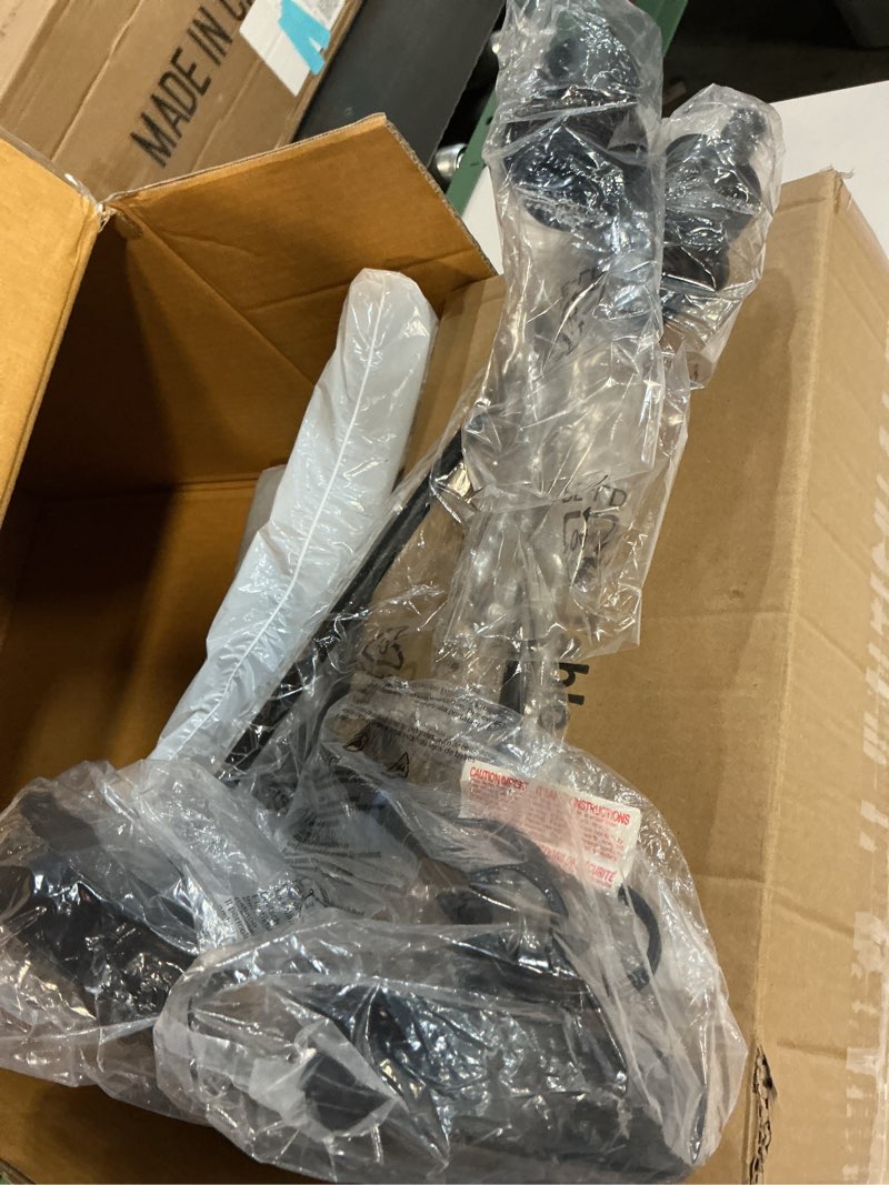 Condition photo showing Good Condition for Set of 2 Industrial Touch Control Table Lamps with USB C+A Ports and AC Outlet - 3-Way Dimmable Black Bedside Lamps Nightstand Desk Lamps for Bedroom Living Room, Glass Shade & 2 LED Bulbs Included Black(2 pack) - Touch Control