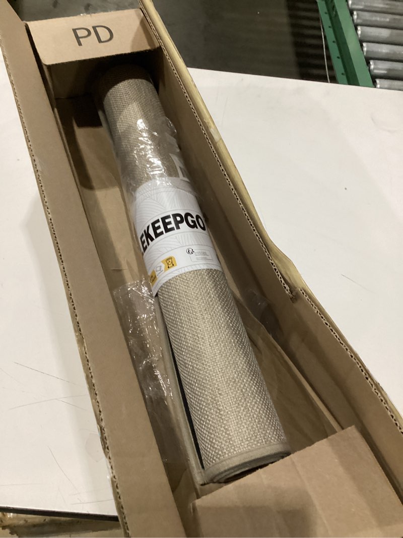 Condition photo showing New/Like New for LEKEEPGO Door Mat 24"x36", Non Slip Door Mat Indoor Entrance, Rubber Backing Front Indoor Door mat Washable Absorbent Low-Profile Entryway Entry Resist Dirt Inside Door Mats, Khaki 2' x 3' (Rectangular) Khaki