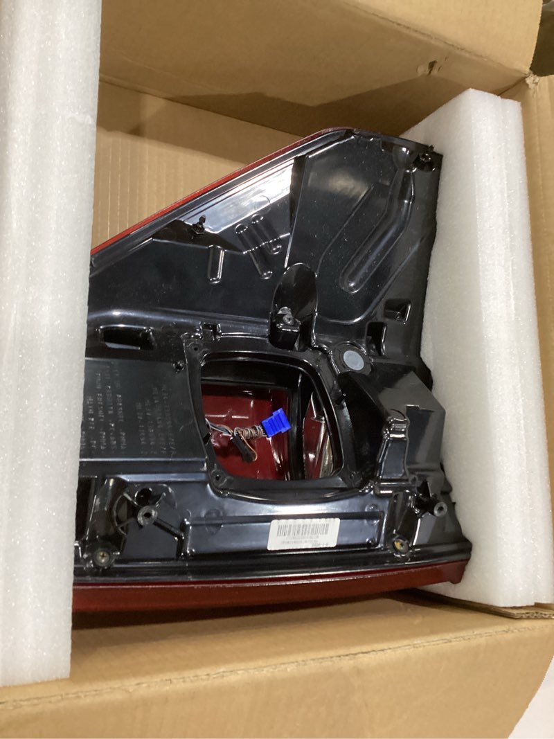 Condition photo showing As Is for tail light compatible with 2021 2022 2023 ford f150 tremor/raptor/raptor r w/blind spot led taillights assembly rear lamp oe# nl3z13404e (black housing&right passenger side)