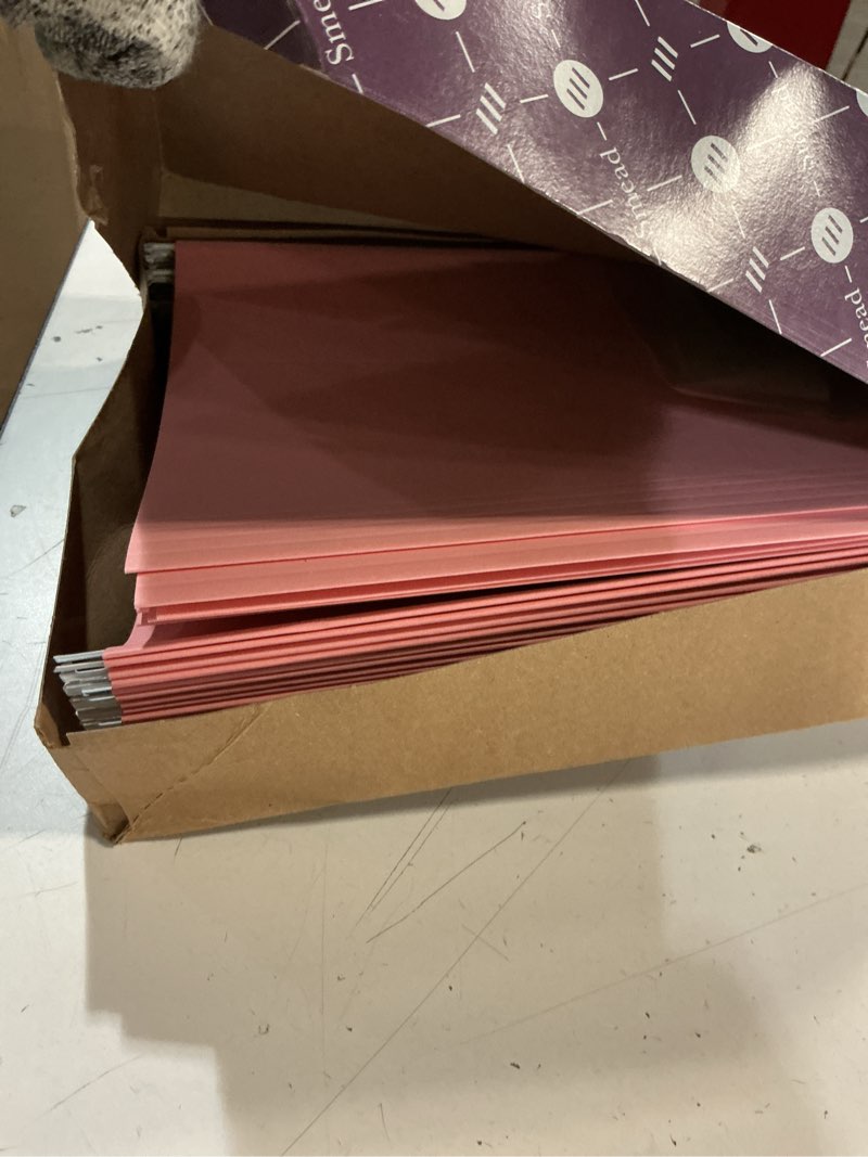 Condition photo showing Good Condition for Smead Standard Hanging File Folders, 25 Count, Pink, 1/5-Cut Adjustable Tabs, Letter Size (64066) Pink Letter Size, 25 Count