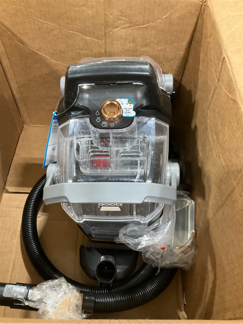 Condition photo showing As Is for BISSELL Little Green HydroSteam Multi-Purpose Portable Carpet and Upholstery Cleaner, Car and Auto Detailer, 3618