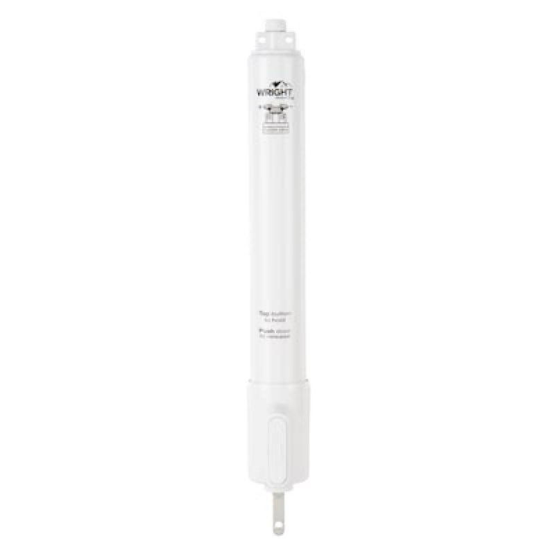 wright products 11.25-in e-z hold adjustable white aluminum hold open screen/storm door