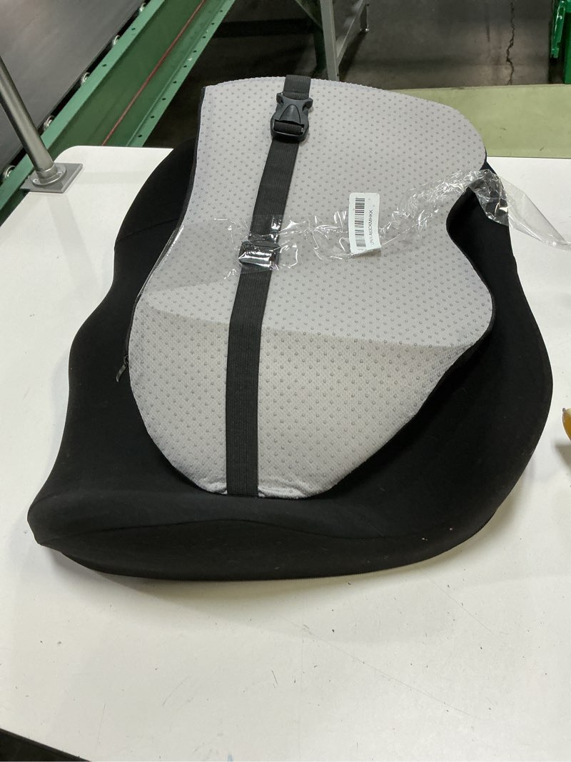 Condition photo showing Good Condition for Lexeme X Large Memory Foam Seat Cushion Lumbar Support Pillow for Sciatica & Tailbone Pressure Relief Coccyx Pad for Office Chair, Car,Wheelchair,Home,Office Black