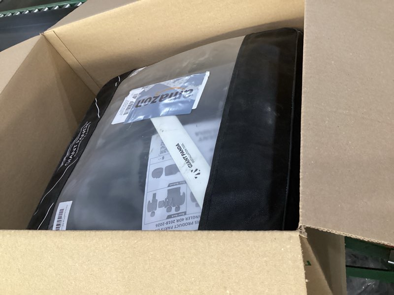 Condition photo showing Good Condition for giant panda neoprene seat covers for jeep wrangler jl 4-door (2018-2026), neoprene waterproof seat covers w armrest cover, foam padded for full set (black) black?oem style? 2018-2026 jl 4door w rear cup holder