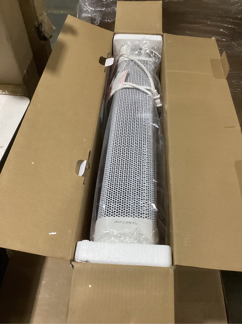 Condition photo showing New/Like New for Comfort Zone 1500W Convection Baseboard Heater with Built-In Thermostat, Overheat & Tip-Over Protection, Dent-Proof Ends, Plug-In Portable, Ideal for Home, Bedroom & Office, White