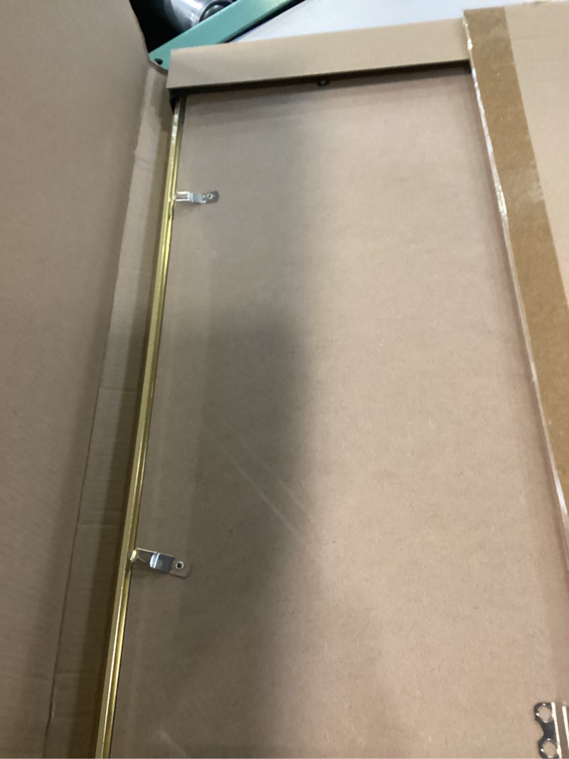 Condition photo showing New/Like New for lavie home 11x17 picture frame for wall display, 11x17 gold picture frame with hd plexiglas, 11 x 17 poster frame 1 pack, display frame for vertical or horizontal, classic collection gold 11x17