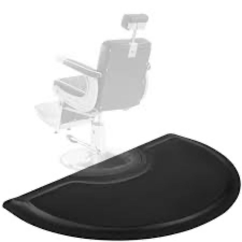 Salon mats for Hair Stylist 3'x5' Barber Shop Salon Floor Chair Mat - Black Square Anti-Fatigue Salo
