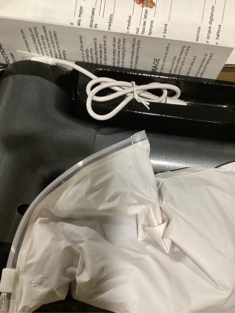 Condition photo showing New/Like New for Massage Gun Deep Tissue, Handheld Electric Muscle Massager, High Intensity Percussion Massage Device for Pain Relief with 9 Attachments & 30 Speed(Grey)