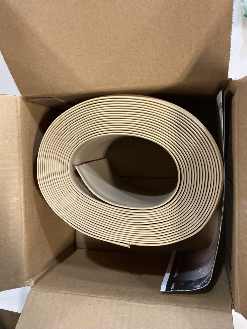 Condition photo showing New/Like New for Peel and Stick Baseboard Trim, 4 Inch Rubber Baseboard Vinyl Wall Base, Flexible Baseboard Molding Trim, Adhesive Baseboard Trim Rubber Cove Base(20Ft, Beige) 4 Inch x 20 Feet Beige