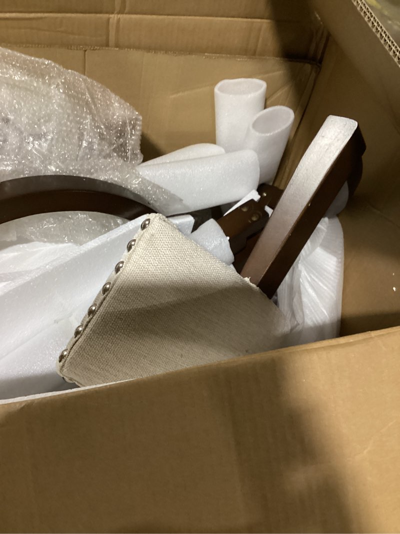 Condition photo showing Good Condition for different design similar to stock photo.. possibly missing hardware.. parcel fabric dining chair
