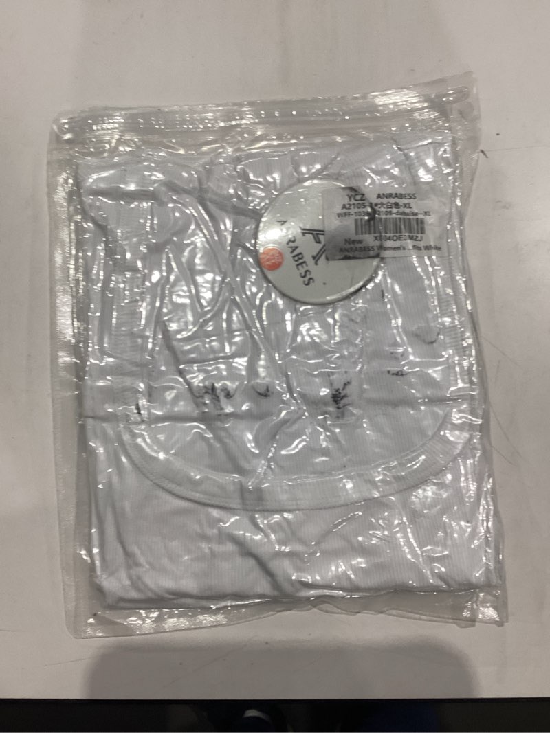 Condition photo showing New/Like New for ANRABESS Women's Long Sleeve Square Neck Crop Top Ribbed Slim Fitted Basic Tee Layer Y2K Shirts Fall Fashion Outfits 2025 White X-Large