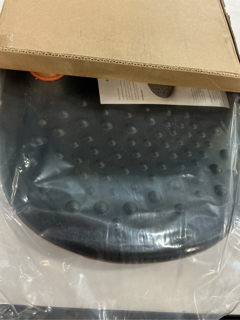 Condition photo showing New/Like New for Trobing Standing Desk Mat Balance Board with Rollerball, Wooden Wobble Anti Fatigue Mat Balance Board for Standing Desk, Home Office Non-Slip Comfort Floor Mat to Relieve Foot, Knee, and Back Pain A: Medium Black ( 21 inch ?