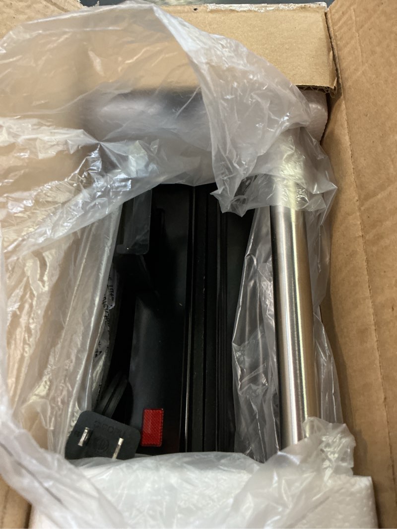 Condition photo showing Good Condition for panini press grill, 1000w sandwich maker with non-stick coated plates, opens 180 degrees for any size of food, 3-in-1 sandwich press electric grill, stainless steel surface and removable drip tray black