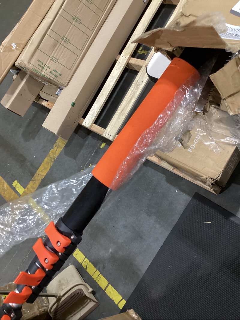 Condition photo showing As Is for 5-20 ft extendable manual pole saw, tree trimming pruner with flip & screw dual lock, adjustable long handle high reach cutter for yard & garden 5-20ft