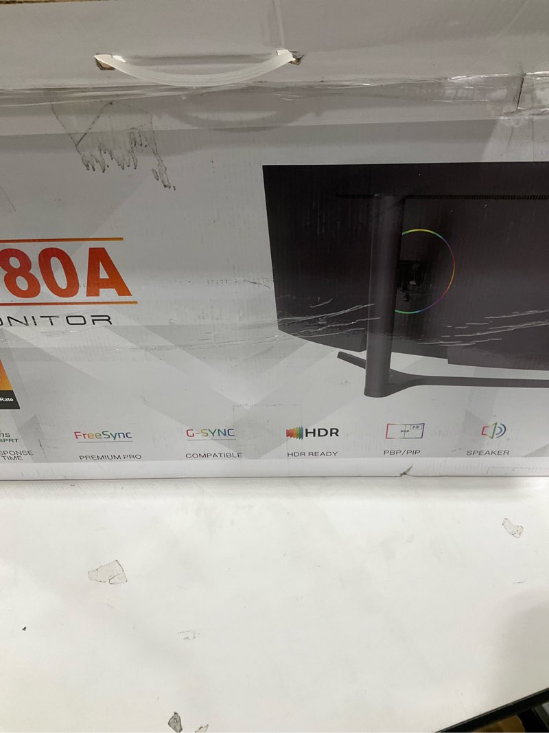 Condition photo showing As Is for 34 Inch Curved Monitor 180Hz, UWQHD 3440x1440p Ultrawide Gaming Monitor 1500R with Speaker, PIP/PBP,