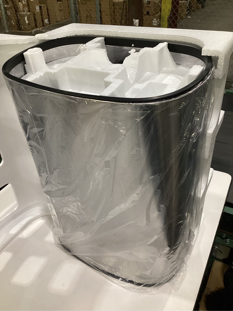 Condition photo showing Good Condition for FDW Kitchen Trash can for Bathroom Bedroom Home Office Automatic Touch Free Garbage bin with lid Brushed Stainless Steel Rectangular 13 Gallon / 50L Stainless Steel Stainless Steel