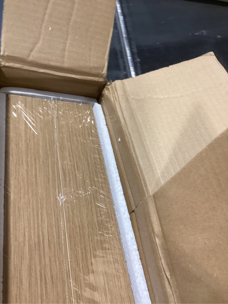 Condition photo showing New/Like New for Vivelove 12 Inch Deep Floating Shelves 55 inch Long, 2 Inch Thick Wall Shelves with Invisible Brackets, Shelf for Bedroom Bathroom Living Room Kitchen Office Home Decor, Modern Shelf Set of 2, Oak 55.1"W x 12"D x 2"H,Set of 2 Oak