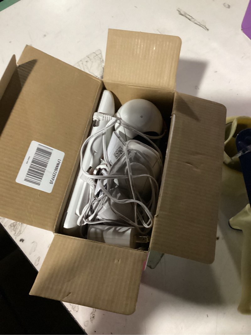 Condition photo showing Good Condition for vtech advanced hq max twin 7" digital video 2-cameras baby monitor with pan tilt zoom, long battery life 5000mah, ips screen, adaptive multi-color night light, 2-way talk, hq display, no wifi, white 7" hq 2 cams