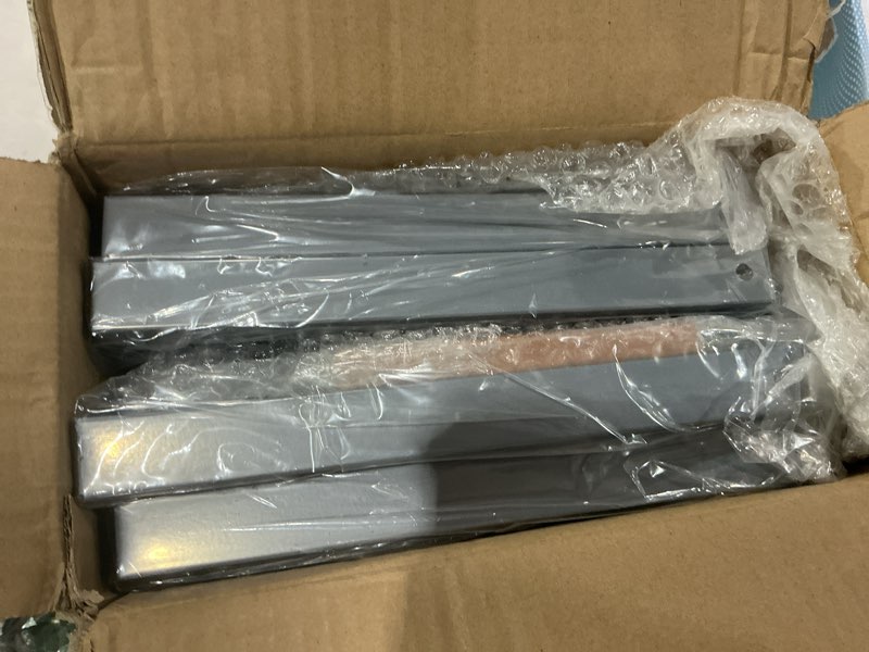 Condition photo showing New/Like New for kitstorack under sink organizer, 2 tier under the sink storage, slide out pull out cabinet organizer shelf, metal sliding drawer for kitchen bathroom pantry closet organization rack, grey, 2 pack gray 2 pack