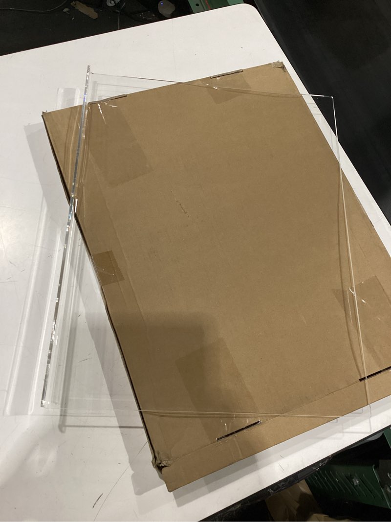 Condition photo showing New/Like New for acrylic cutting board with counter lip, clear cutting boards for countertop protector, non-slip dough mat for kitchen counter, aesthetic kitchen decor gadgets house warming gifts new home(20"x16") clear 20"l x 16"w