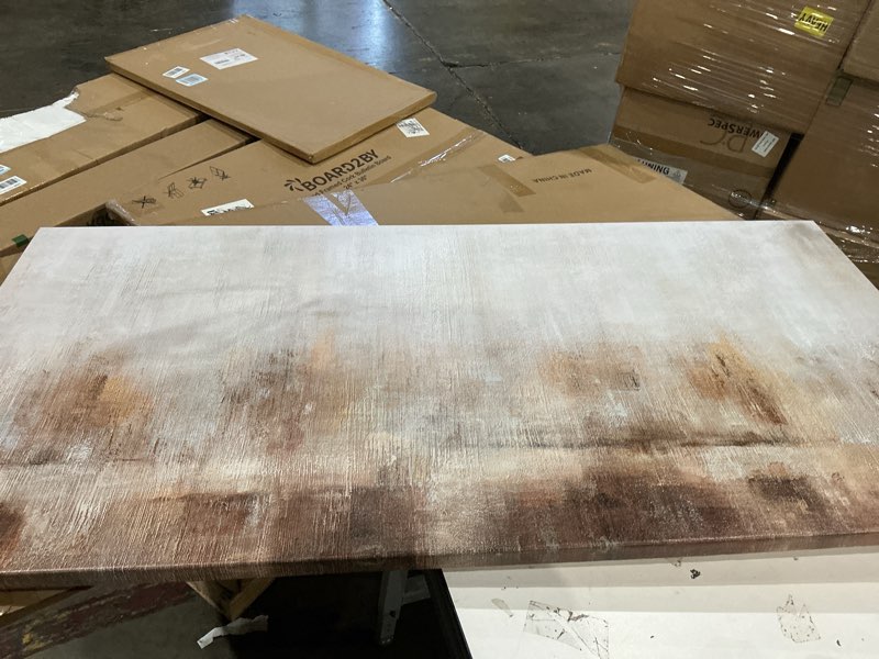 Condition photo showing Good Condition for signford framed canvas print wall art gray pastel grunge collage abstract illustration modern art decorative nordic chic relax/zen for living room, bedroom, office - 24"x36" natural 24" x 36" natural ab03-2308-win01