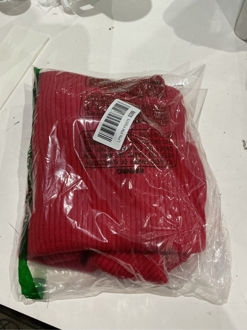 Condition photo showing Good Condition for mafulus women's oversized crewneck sweater batwing puff long sleeve cable slouchy pullover jumper tops medium 1-red