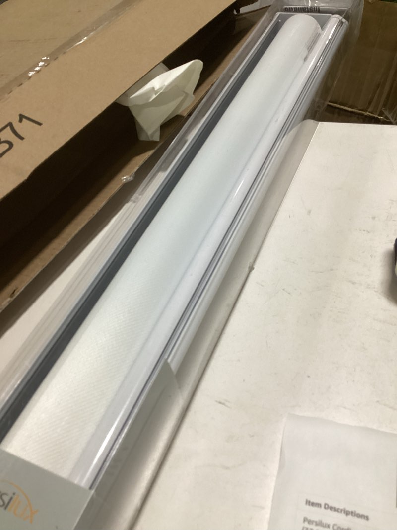 Condition photo showing Good Condition for persilux blackout roller shades for windows,cordless,linen fabric,roller blinds for windows,thermal insulated fabric uv protection,window shades for home,office,bedroom,door,blackout-grey,custom now