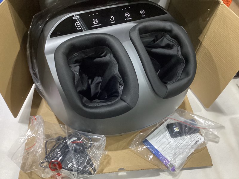 Condition photo showing As Is for *used*RENPHO Foot Massager Machine with Heat [2026 Upgraded], Shiatsu Foot Massager for Plantar Fasciitis, Birthday Gifts for Women, Wireless Control, Up to Size 13, BK Up to Size 13 - Black