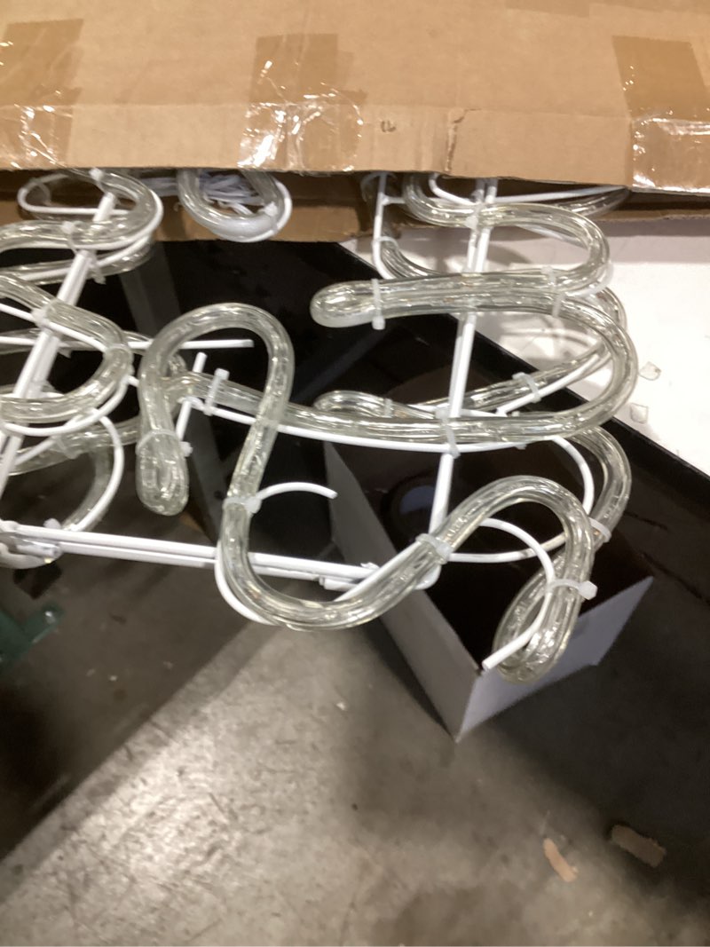 Condition photo showing As Is for ROCEEI Large LED Merry Christmas Neon Motif Bright Red and Green Outdoor LEDs Christmas Decoration for Outdoor Home Party Wall Hanging Holiday (Colorful, Letter)