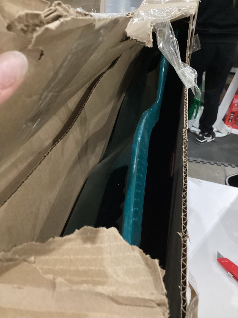Condition photo showing Good Condition for Retrospec Retrorider Plastic Snow Sled – Toboggan Style with Pull Rope, Cold-Resistant Coating, and Hard Bottom for Smooth Downhill Rides – Available in 35" and 48" Sizes for Kids and Adults Single Snowy Spruce 48"