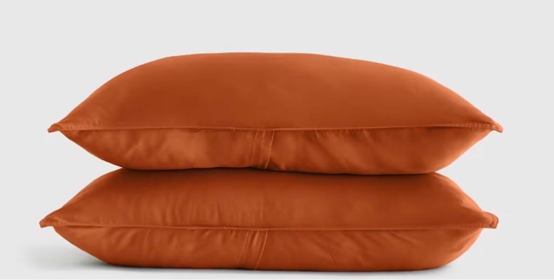 quince 100% viscose from organic bamboo standard sham 20”x26” terracotta