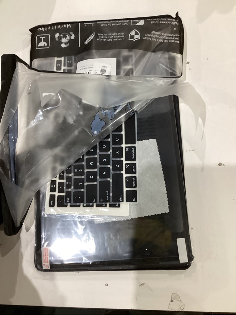 Condition photo showing As Is for b belk compatible with macbook air 13 inch case 2022 2021 2020 2019 2018 a2337 m1 a2179 a1932, matte plastic hard shell + keyboard cover+ screen protector for macbook air 13.3 inch case, frost black