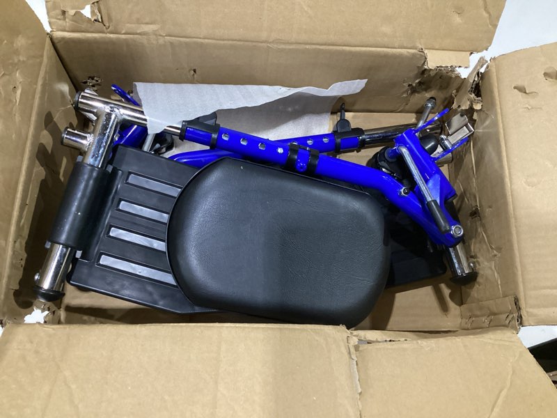 Condition photo showing As Is for Wheelchair Lift Leg Rest?Wheelchair Foot Rest?Drive Wheelchair Parts ?for Standard Wheelchairs?1pair? Blue