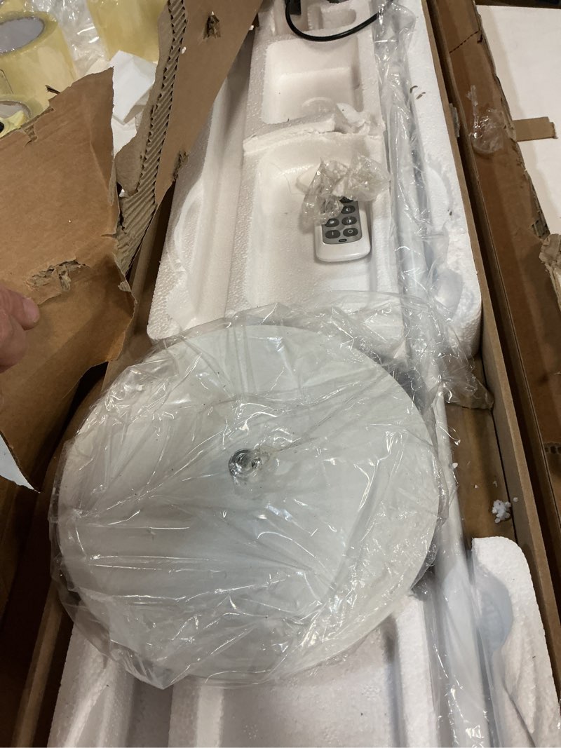 Condition photo showing As Is for EDISHINE LED Corner Floor Lamp, Minimalist Dimmable Light with Remote, 57.5 Inches Tall Floor Lamps for Living Room, Bedroom, Home Office, 7 Color Temperature 2700-6000K (White)