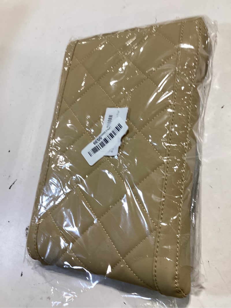 Condition photo showing Good Condition for hovom car center console cover, soft leather armrest cover cushion | 12.6"×7.87"×1.97", comfortable car armrest cushion, anti-scratch, non-slip, waterproof, easy to clean, beige